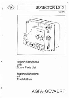 Agfa Sonector LS 2 manual